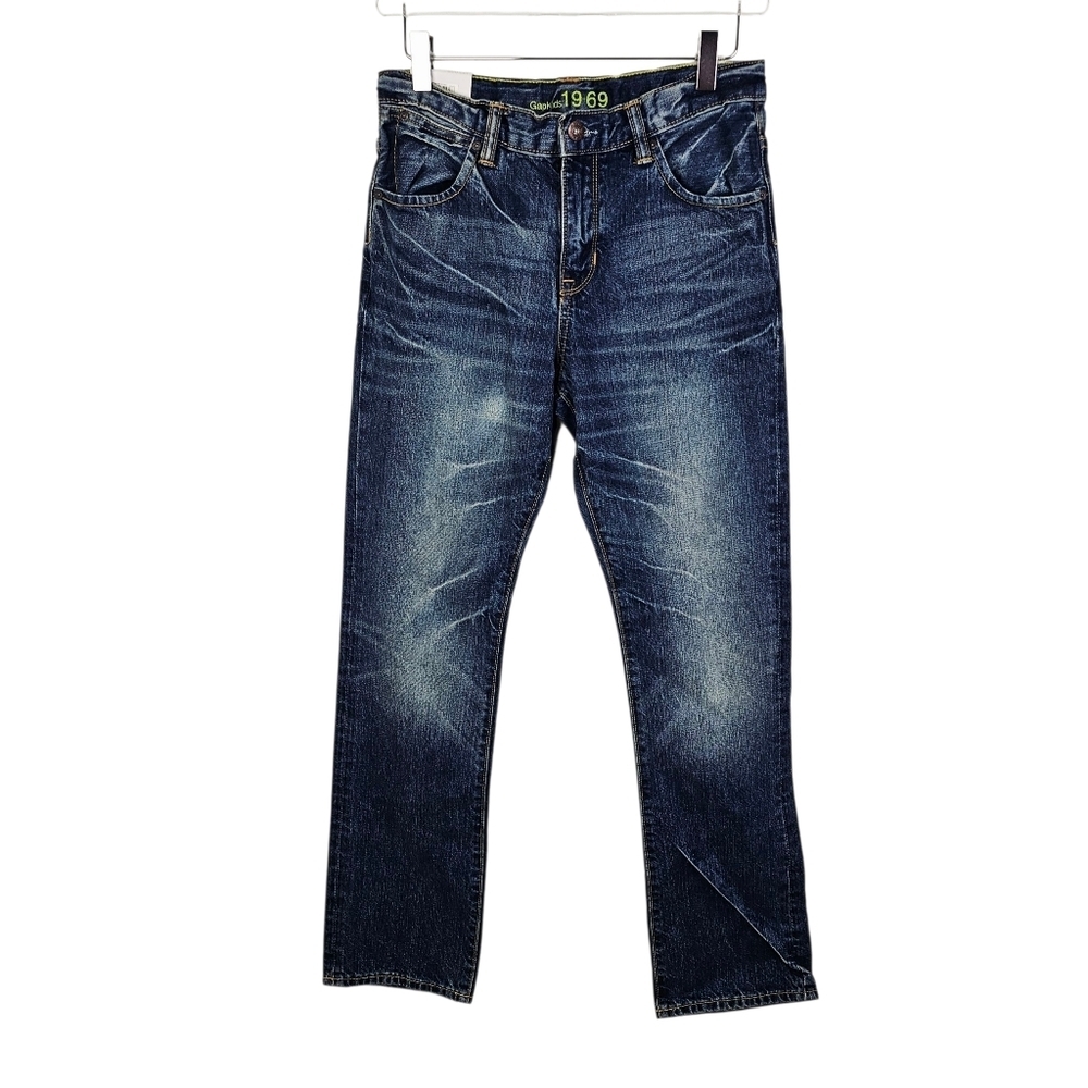 NWT Gap Kids 1969 Straight Distressed Jeans 14R